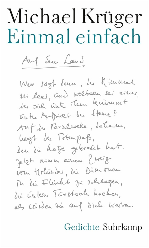 Einmal einfach - Michael Kr&uuml;ger