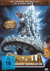 Godzilla, Final Wars, 50th Anniversary T-DigiPak-Edition, 5 DVDs, dtsch. u. japan. Version