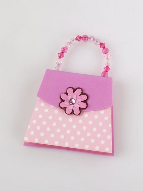 Handbag Notes - Pink Polka Dots