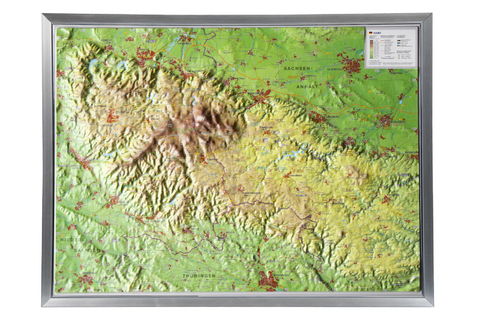 Harz, Reliefkarte