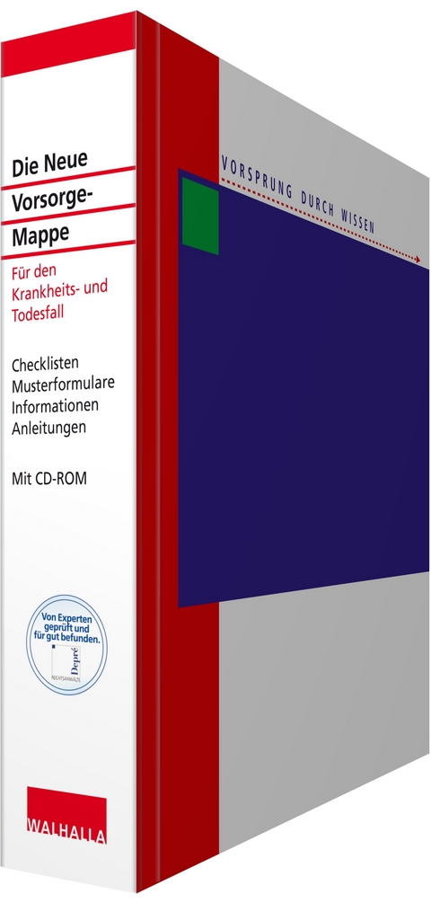 Die Neue Vorsorge-Mappe mit CD-ROM - Peter Depr&eacute;, Karl-Heinz Belser, Wolfgang Popp, Michael Blauth, Oliver Jenal
