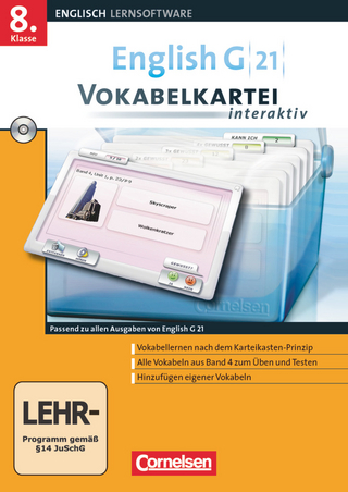English G 21 - Vokabelkarteien interaktiv - Lernsoftware zu allen Ausgaben - Band 4: 8. Schuljahr
