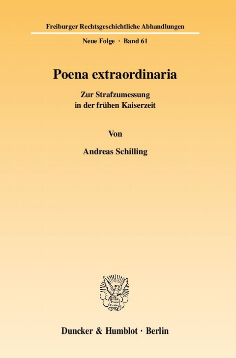 Poena extraordinaria. - Andreas Schilling