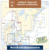 Delius Klasing-Sportbootkarten Limfjord, Skagerrak, D&auml;nische Nordseek&uuml;ste, 1 CD-ROM