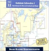 Delius Klasing-Sportbootkarten Ostk&uuml;ste Schweden, 1 CD-ROM. Tl.1