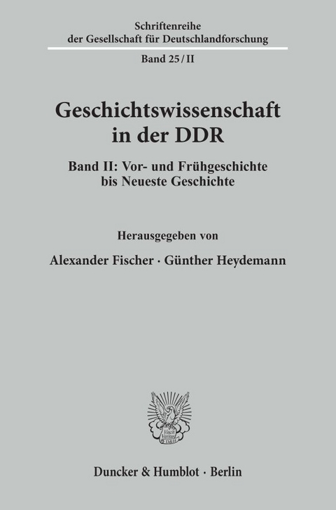 Geschichtswissenschaft in der DDR. - 