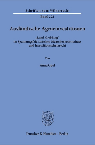 Ausländische Agrarinvestitionen.
