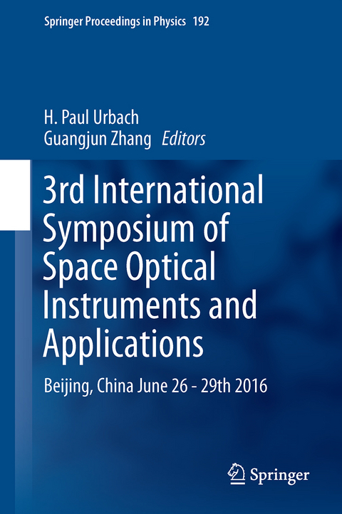 3rd International Symposium of Space Optical Instruments and Applications - 