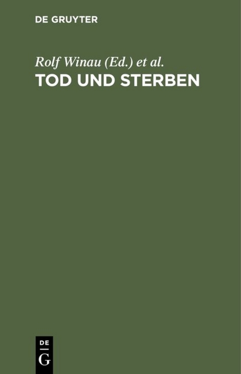 Tod und Sterben - 