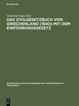 Das Zivilgesetzbuch von Griechenland
