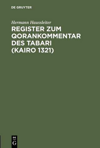 Register zum Qorankommentar des Tabari (Kairo 1321)