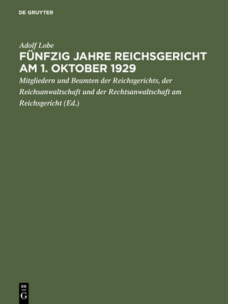 Fünfzig Jahre Reichsgericht