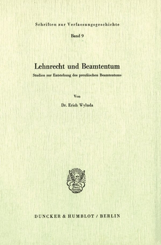 Lehnrecht und Beamtentum.