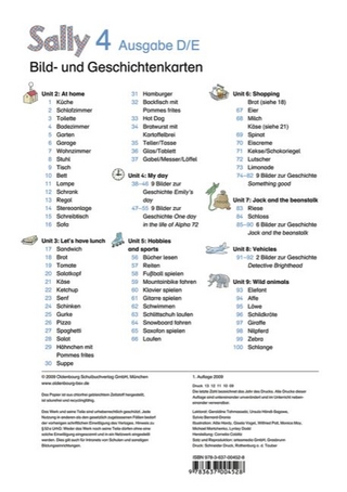 Sally - Ausgabe D/Ausgabe E/NRW (Neub.)/Alle o NRW (Neub.) - Englisch ab Klasse 1 / 4. Schuljahr - Bild- und Geschichtenkarten