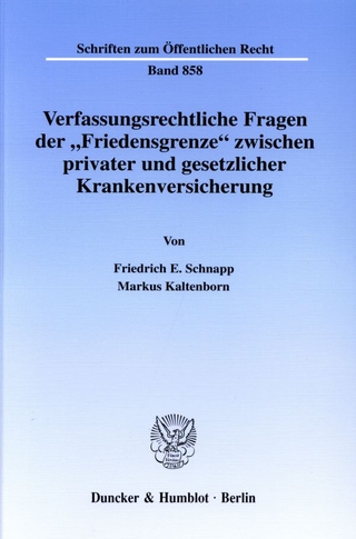 Verfassungsrechtliche Fragen der 