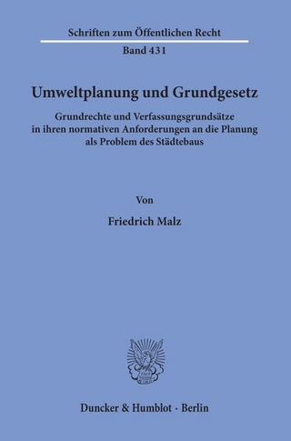 Umweltplanung und Grundgesetz.