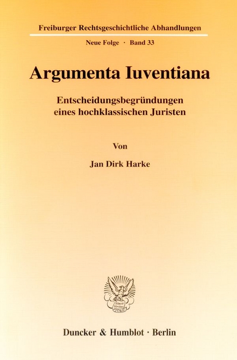 Argumenta Iuventiana. - Jan Dirk Harke