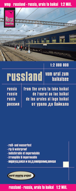 Reise Know-How Landkarte Russland - vom Ural zum Baikalsee (1:2.000.000)