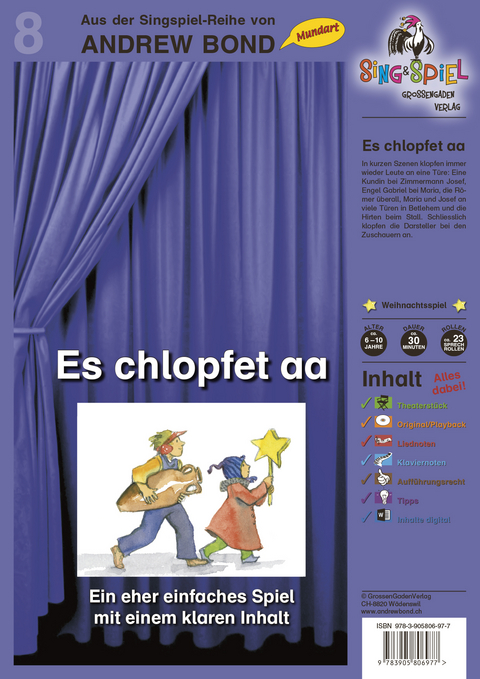 Es chlopfet aa, Singspiel mit CD (SS08) - Andrew Bond
