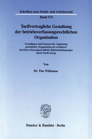 Tarifvertragliche Gestaltung der betriebsverfassungsrechtlichen Organisation.
