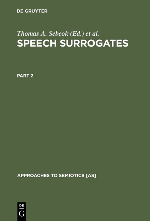 Speech Surrogates. Part 2 - 