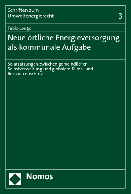 Neue &ouml;rtliche Energieversorgung als kommunale Aufgabe - Fabio Longo