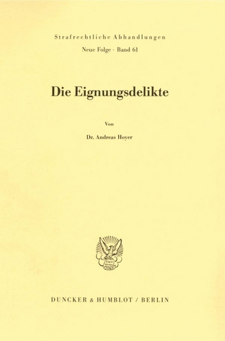 Die Eignungsdelikte.