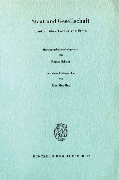 Staat und Gesellschaft. - 