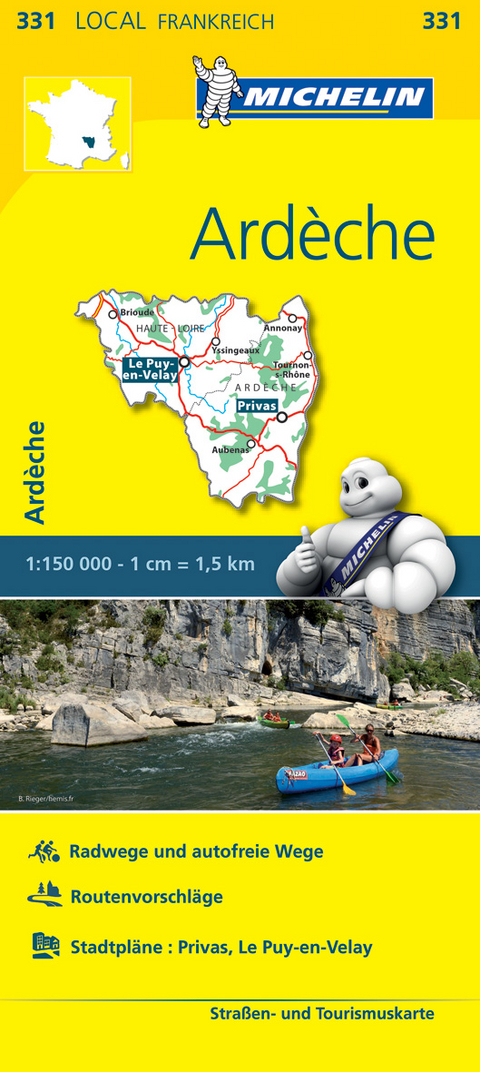 Michelin Karte Ard&egrave;che