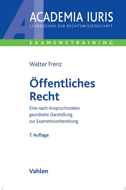 &Ouml;ffentliches Recht - Walter Frenz