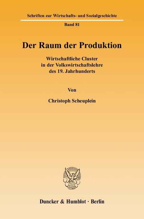 Der Raum der Produktion. - Christoph Scheuplein