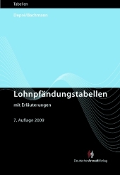 Lohnpf&auml;ndungstabellen mit Erl&auml;uterungen - Peter Depr&eacute;, Walter Bachmann