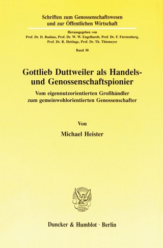 Gottlieb Duttweiler als Handels- und Genossenschaftspionier.