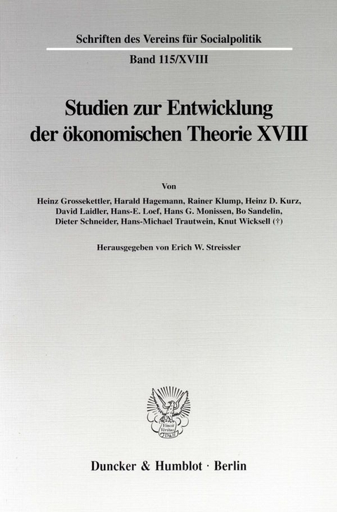 Knut Wicksell als &Ouml;konom. - 