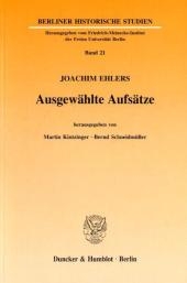 Ausgew&auml;hlte Aufs&auml;tze. - Joachim Ehlers