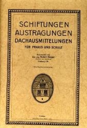 Schiftungen - Austragungen - Dachausmittelungen