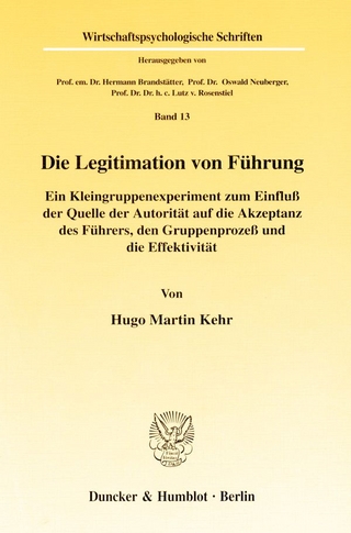 Die Legitimation von Führung.