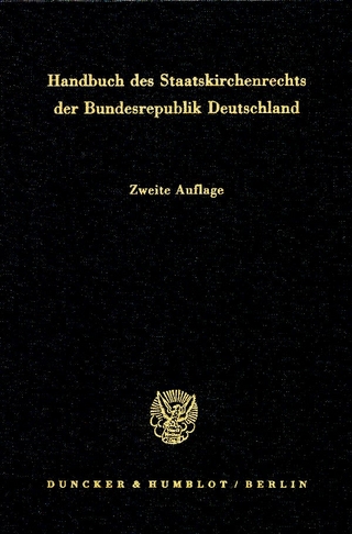 Handbuch des Staatskirchenrechts der Bundesrepublik Deutschland. 2 Bände.