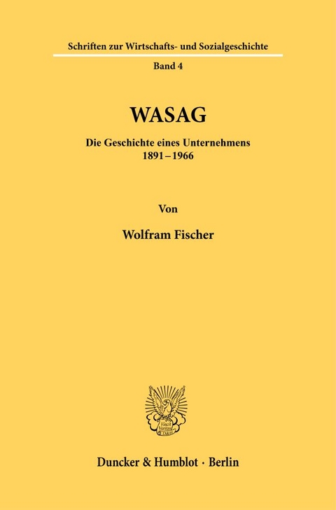 WASAG. - Wolfram Fischer