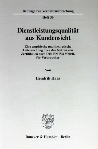 Dienstleistungsqualität aus Kundensicht.