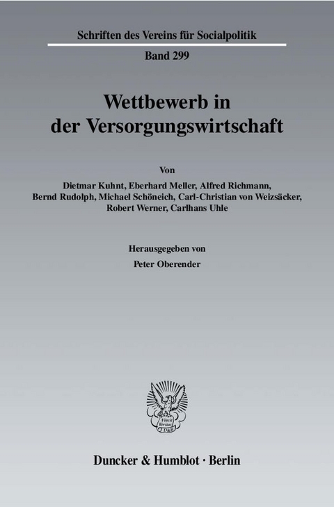 Wettbewerb in der Versorgungswirtschaft. - 