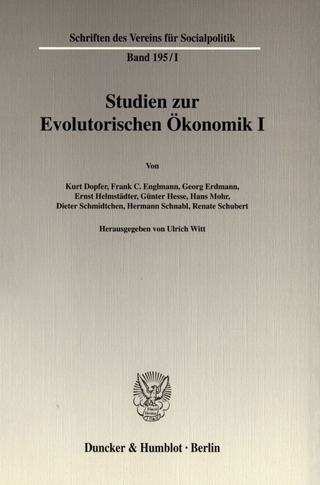 Studien zur Evolutorischen Ökonomik I.
