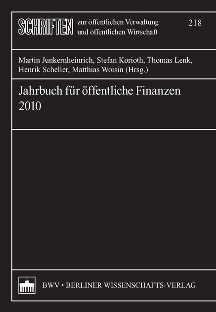 Jahrbuch f&uuml;r &ouml;ffentliche Finanzen (2010) - 