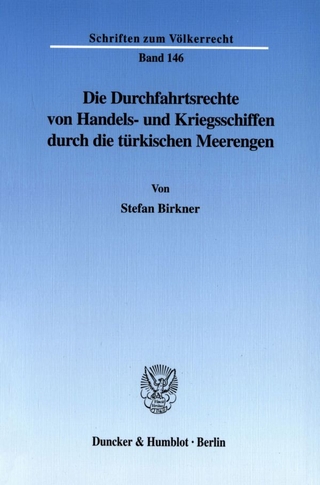 Die Durchfahrtsrechte von Handels- und Kriegsschiffen durch die türkischen Meerengen.