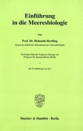 Einf&uuml;hrung in die Meeresbiologie. - Helmuth Hertling