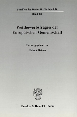 Wettbewerbsfragen der Europäischen Gemeinschaft.