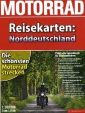 Motorrad-Reisekarte Norddeutschland