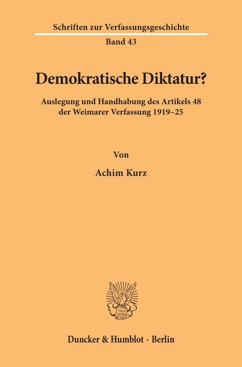 Demokratische Diktatur? - Achim Kurz