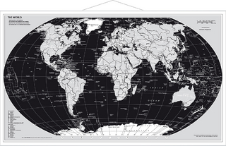 Weltkarte Silberedition