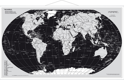 Weltkarte Silberedition - Heinrich Stiefel